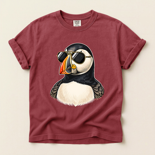 Puffin Wears Sunglasses - Brick