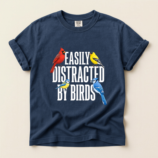 Easily Distracted Birds - Navy