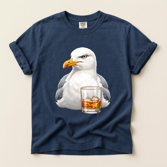 Seagull Whiskey Glass - Navy