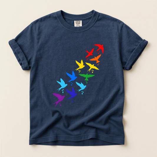 Rainbow Bird Flight - Navy