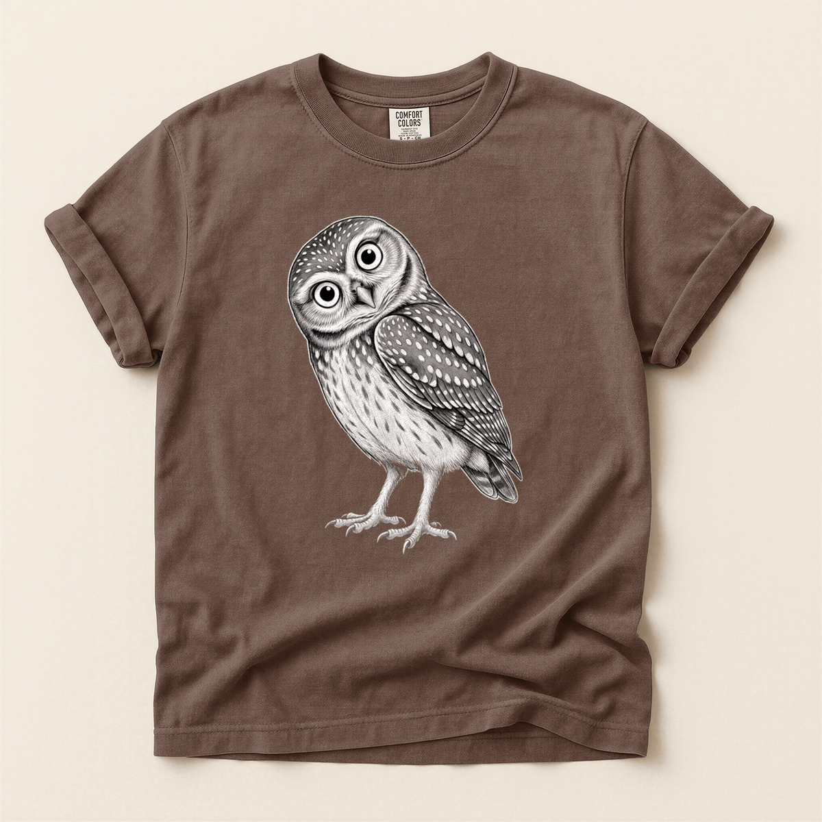Little Owl Sketch - Espresso