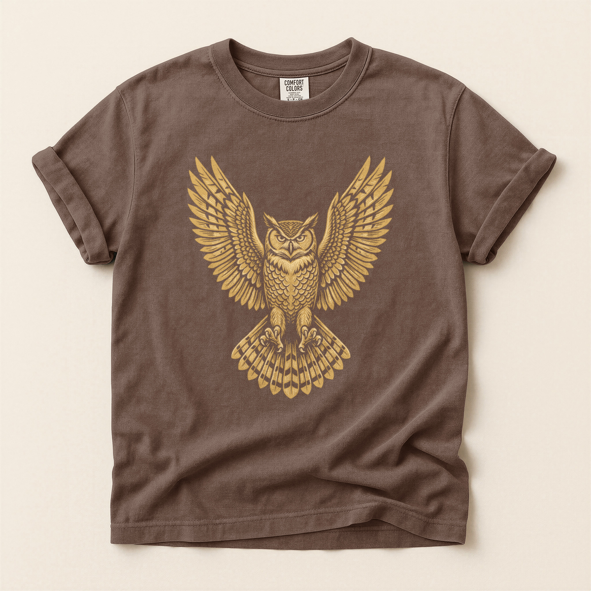 Golden Owl Wings - Espresso
