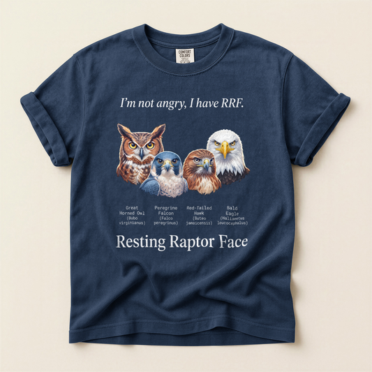 Resting Raptor Face - Navy