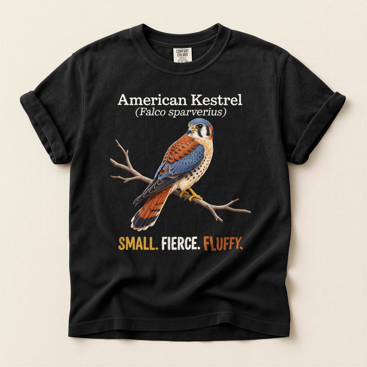 American Kestrel Fluffy - Black