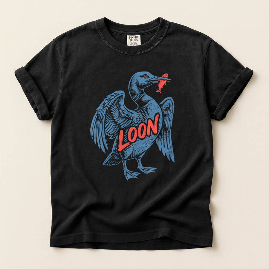 Loon Catches Fish T-Shirt