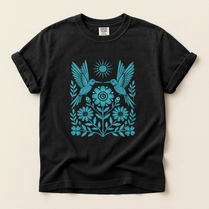 Folk Bird Bloom - Black
