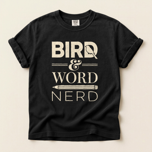 Bird Word Nerd - Black