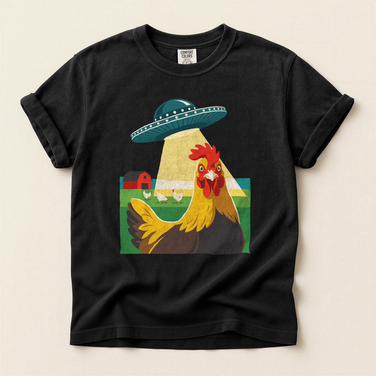 Chicken UFO Abduction - Black