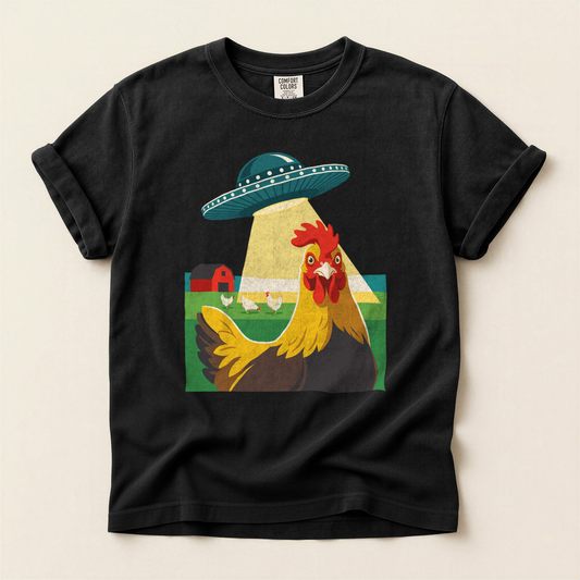 Chicken UFO Abduction - Black