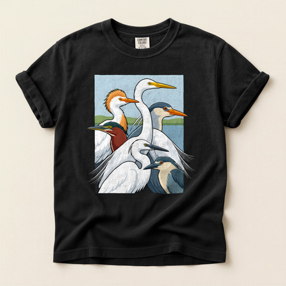 Heron Egret Stack - Black