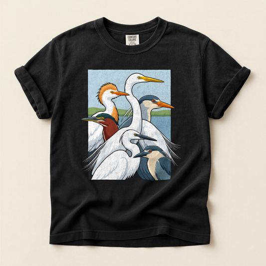 Heron Egret Stack - Black