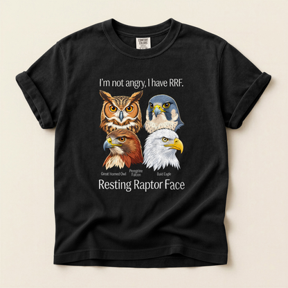 Angry Raptor Faces - Black