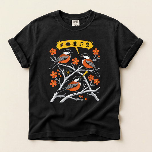 Birds Speech Bubble - Black