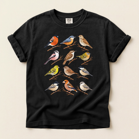 Small Bird Grid T-Shirt