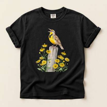 Meadowlark Yellow Flowers - Black