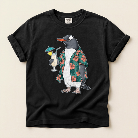 Penguin Holiday Cocktail T-Shirt