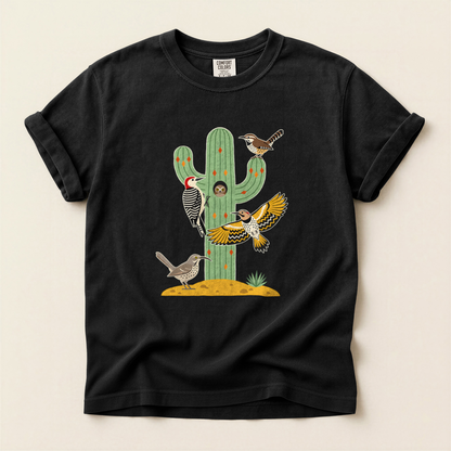Cactus Desert Birds - Black