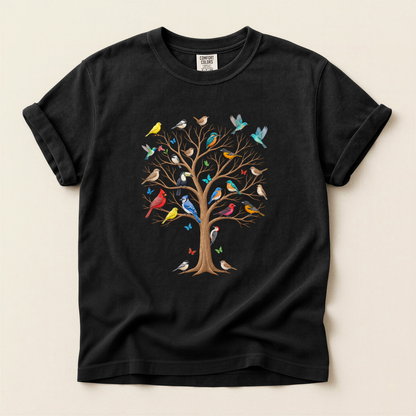 Bird Tree Seasons - Black
