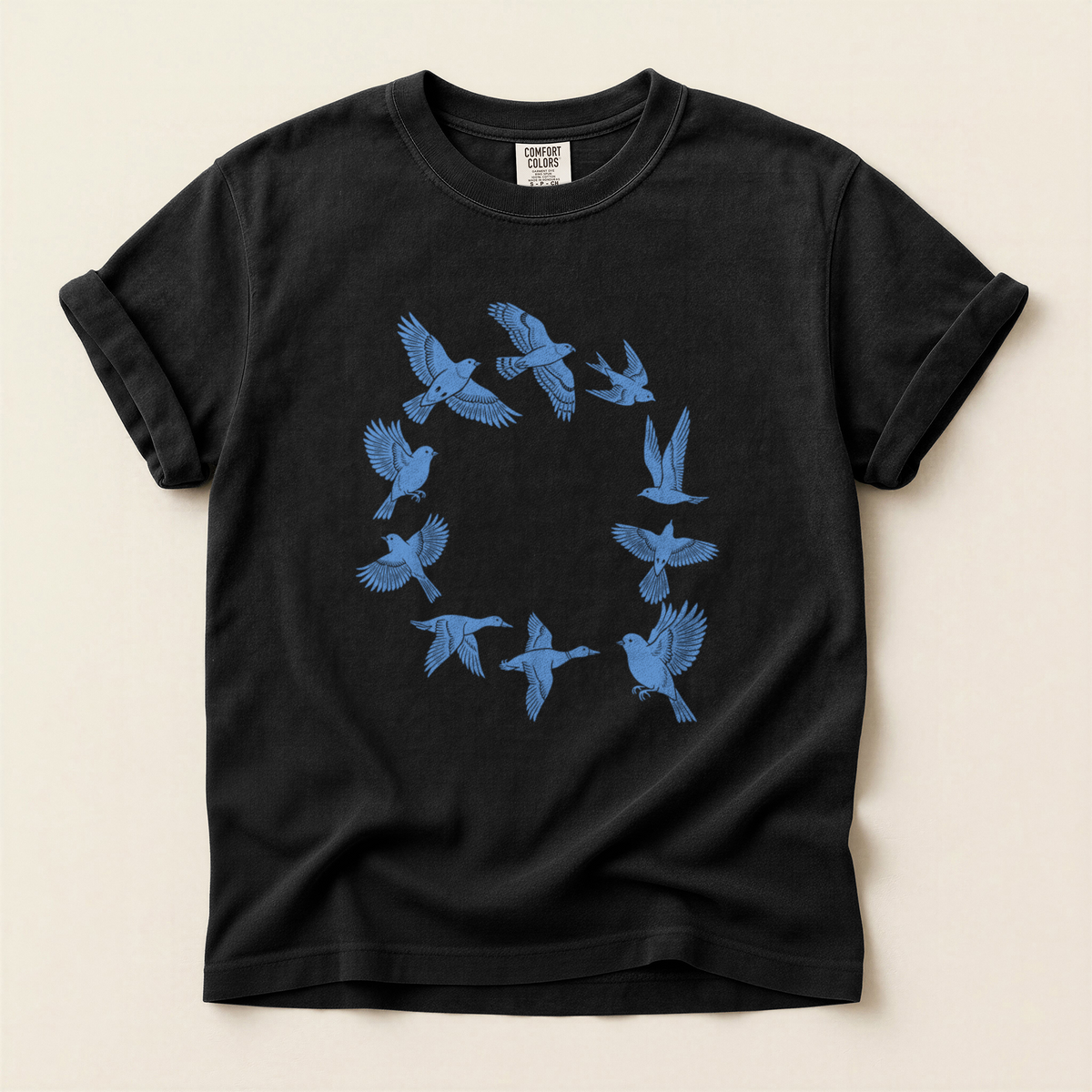 Bird Circle Flight - Black