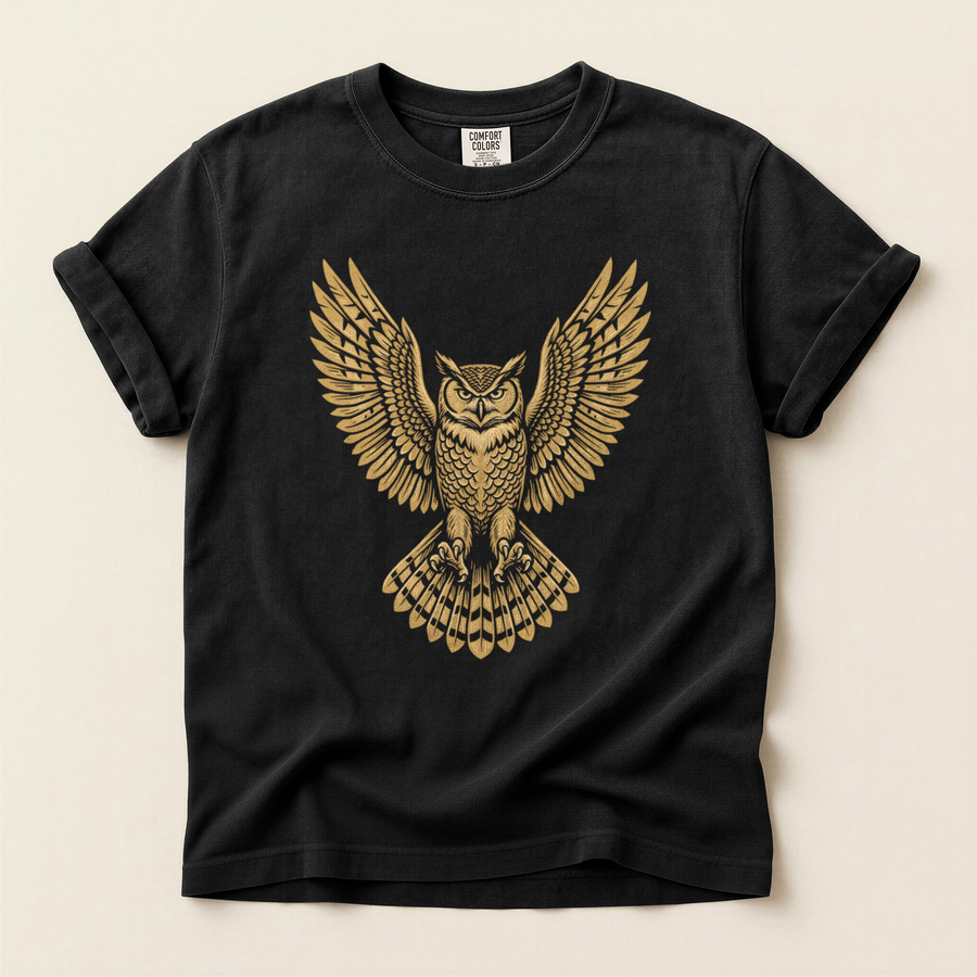 Golden Owl Wings T-Shirt