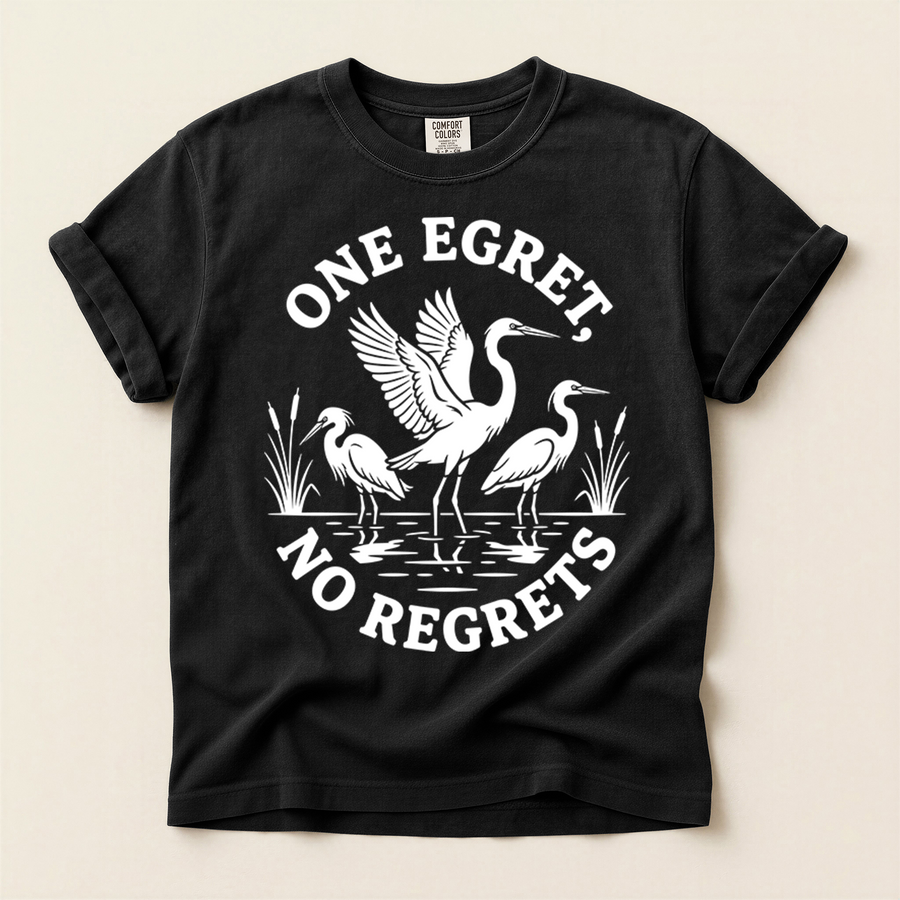 Egret No Regrets T-Shirt