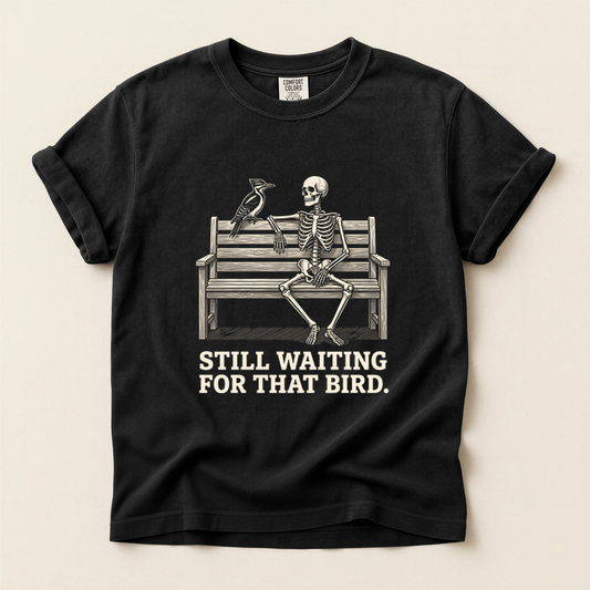 Still Waiting Bird - Black