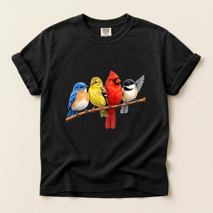Four Branch Songbirds - Black