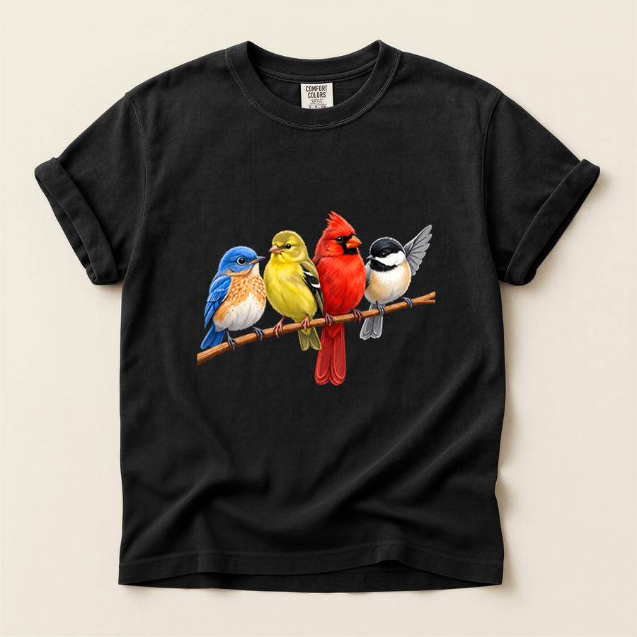 Four Branch Songbirds T-Shirt