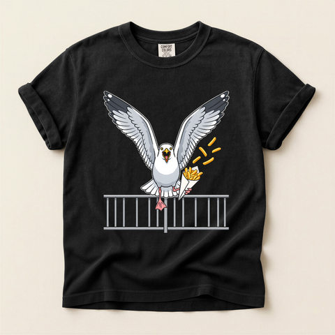 Seagull Steals Chips T-Shirt
