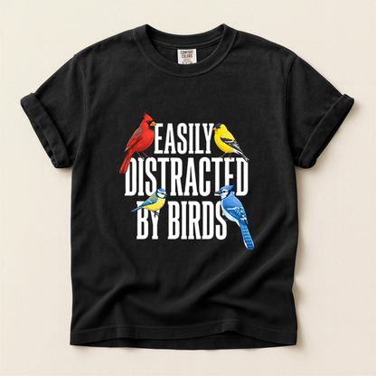 Easily Distracted Birds - Black