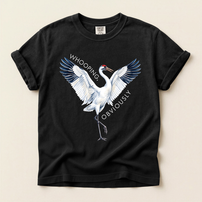 Whooping Crane Obviously - Black