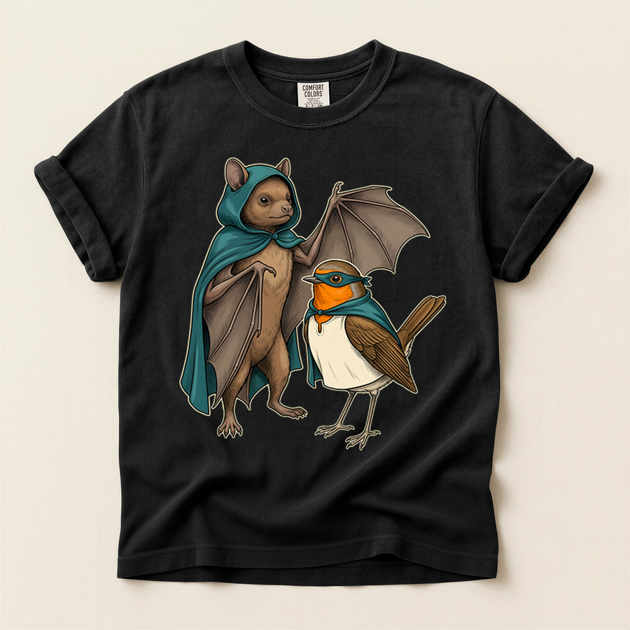 Caped Bat Robin T-Shirt
