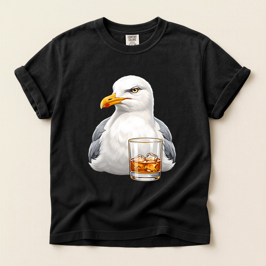Seagull Whiskey Glass - Black