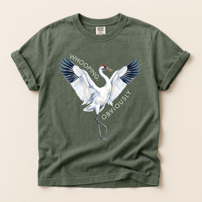 Whooping Crane Obviously - Moss