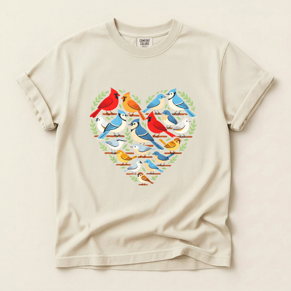 Bird Heart Wreath - Ivory