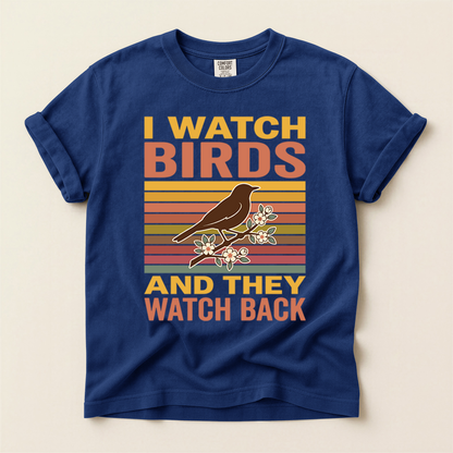 Birds Watch Back - True Navy