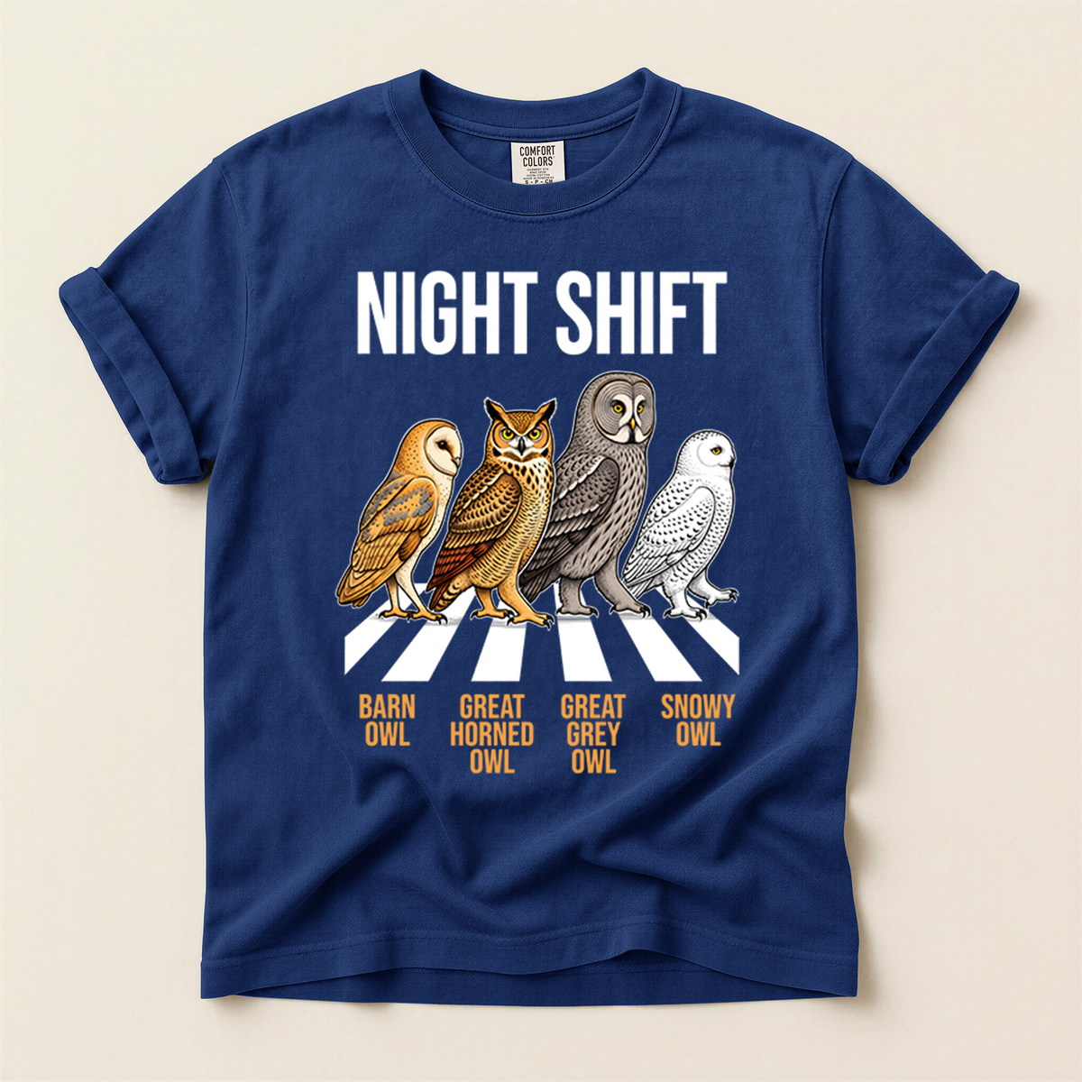 Owl Night Shift - True Navy