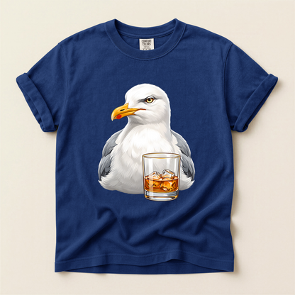 Seagull Whiskey Glass - True Navy
