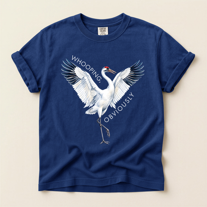 Whooping Crane Obviously - True Navy