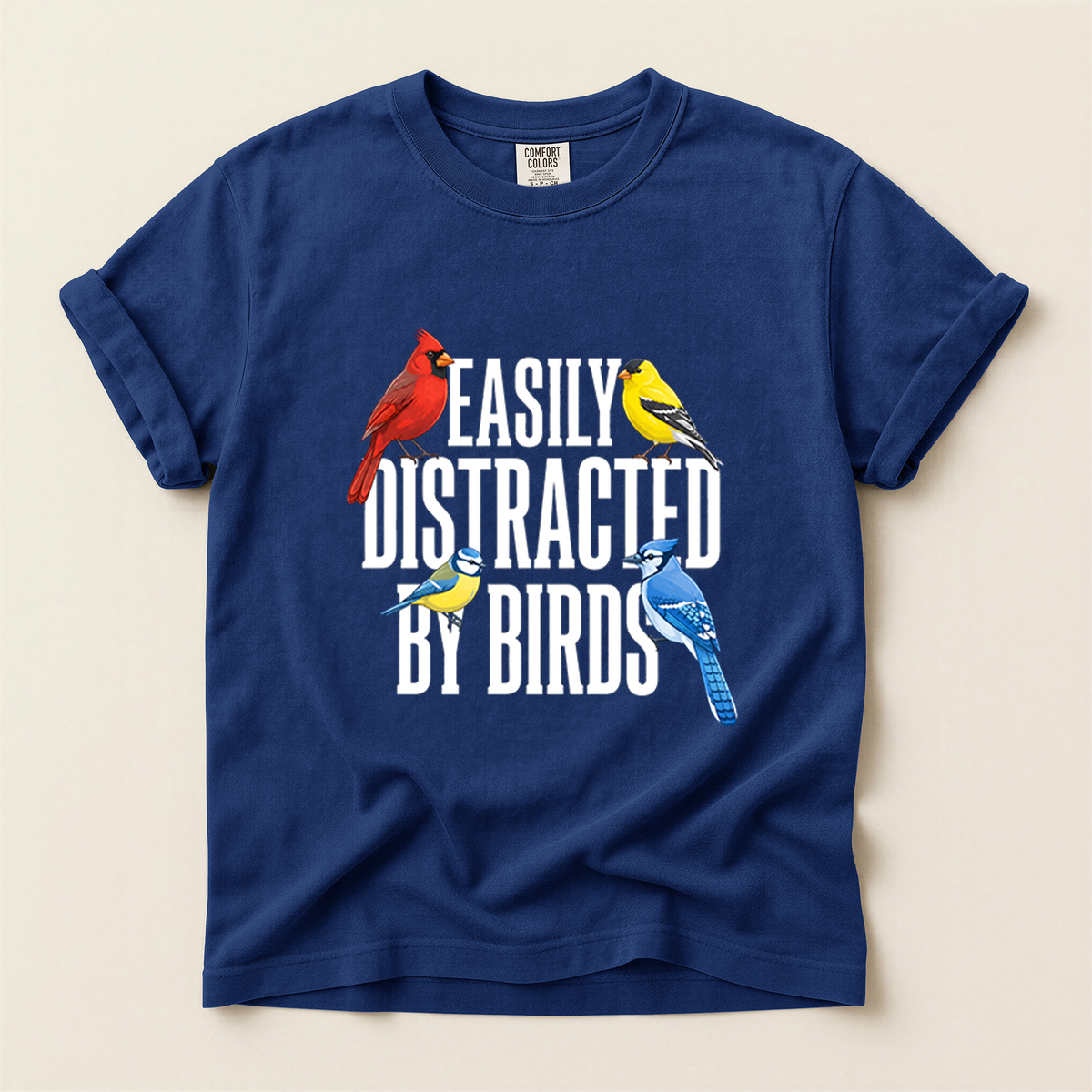 Easily Distracted Birds - True Navy