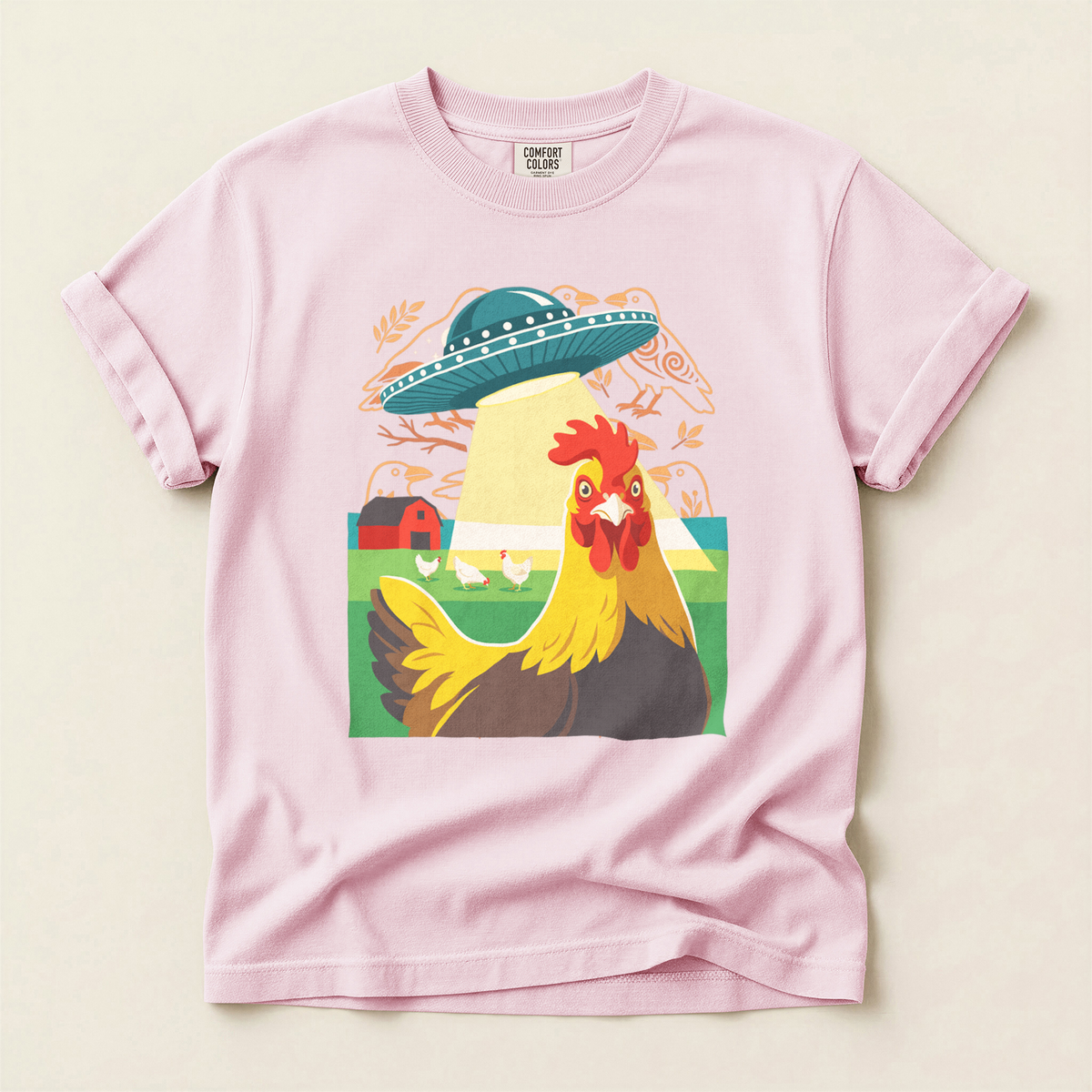 Chicken UFO Abduction - Blossom
