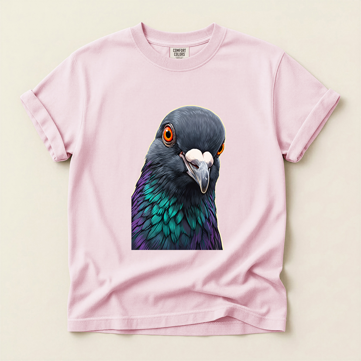 Iridescent Pigeon Portrait - Blossom