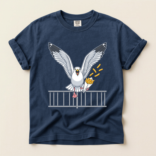 Seagull Steals Chips - Navy