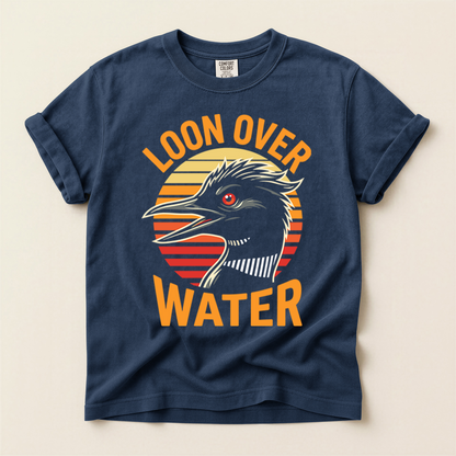 Loon Over Water - Navy