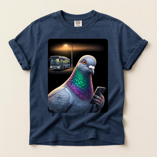 Pigeon Bus Stop - Navy