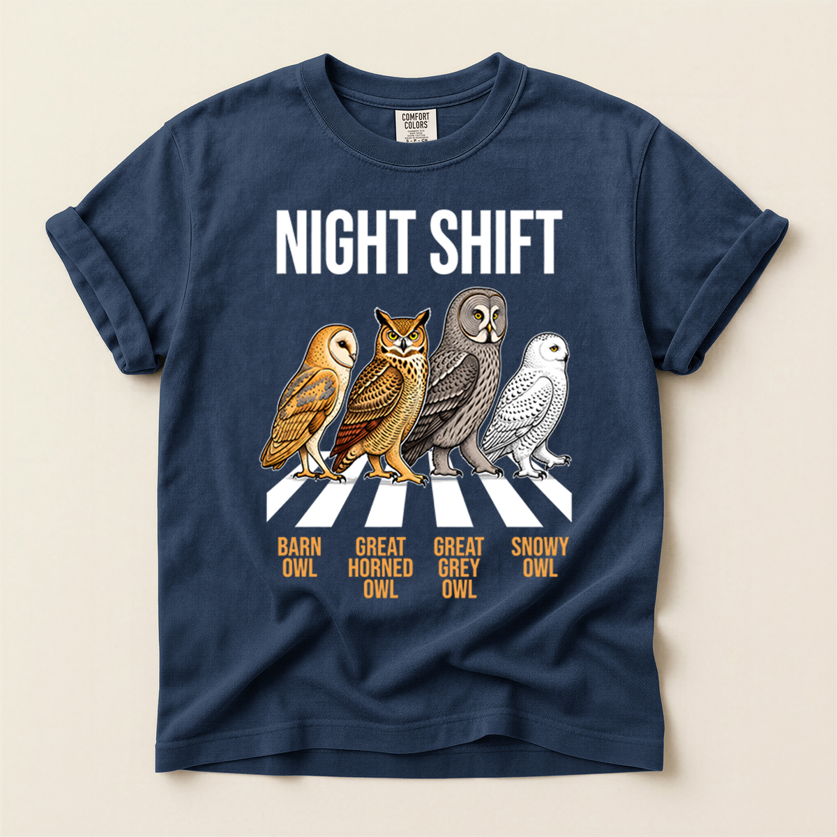 Owl Night Shift - Navy