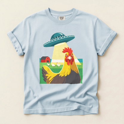 Chicken UFO Abduction - Chambray