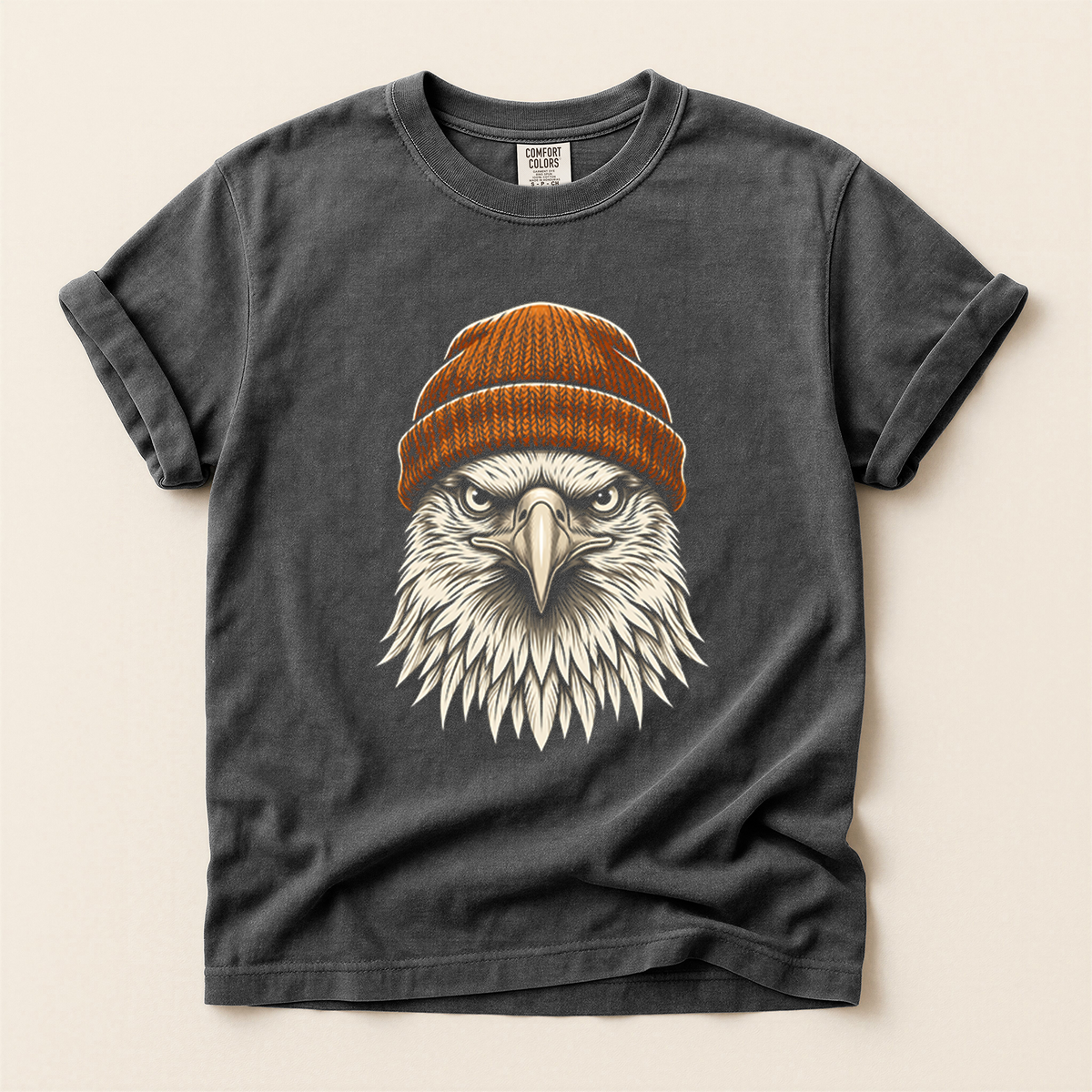 Eagle Orange Beanie - Pepper