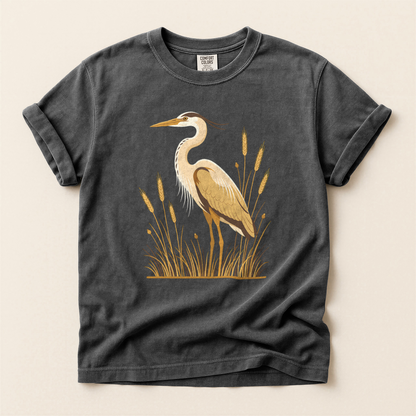 Heron In Wheat - Pepper