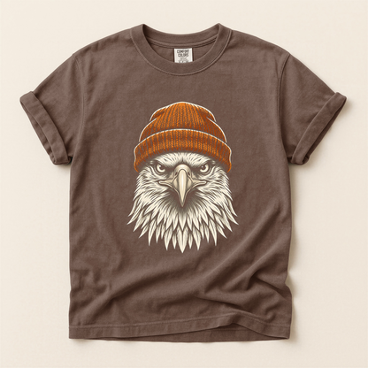 Eagle Orange Beanie - Espresso